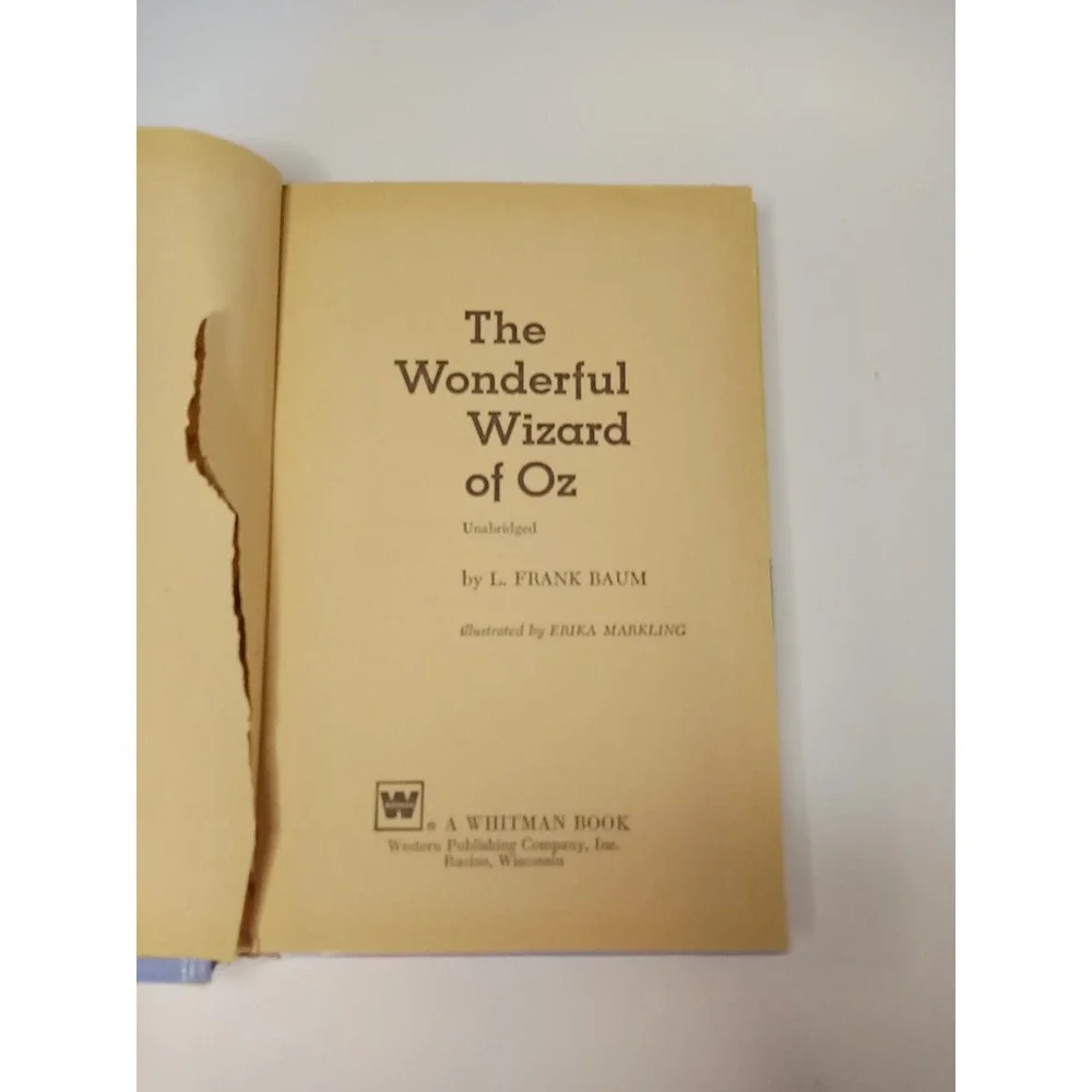 1970 The Wizard Of‎ Oz By L. Frank Baum Book Hardcover